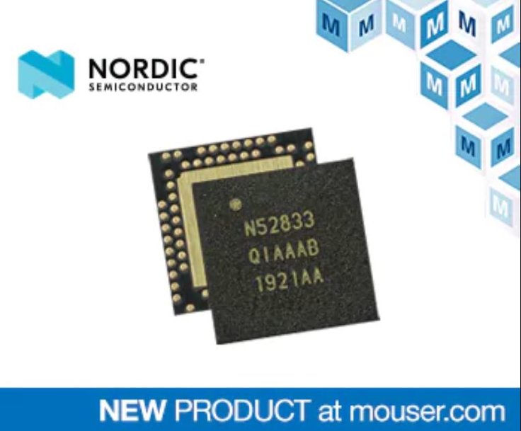 Nordic's nRF52833 Multiprotocol SoC, Now at Mouser, Supports Higher Temperatures of Pro Lighting Designs